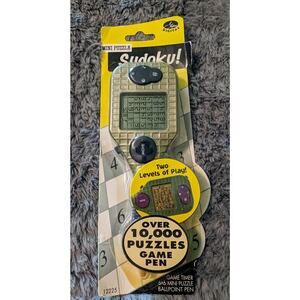 New Sudoku Digital Mini Puzzle Ballpoint Game Pen Over 10,000 Puzzles To Solve